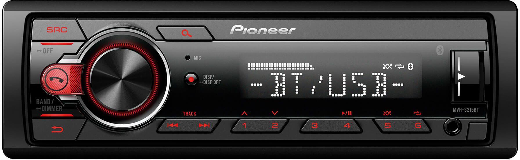 Автомагнитола Pioneer MVH-S215BT 1DIN 4x50Вт RDS фото 1