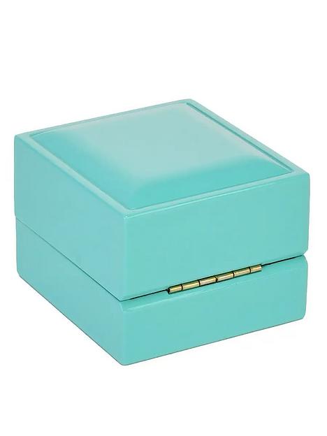 Футляр с подсветкой для украшений (бирюзовый) ОПТ фото 2