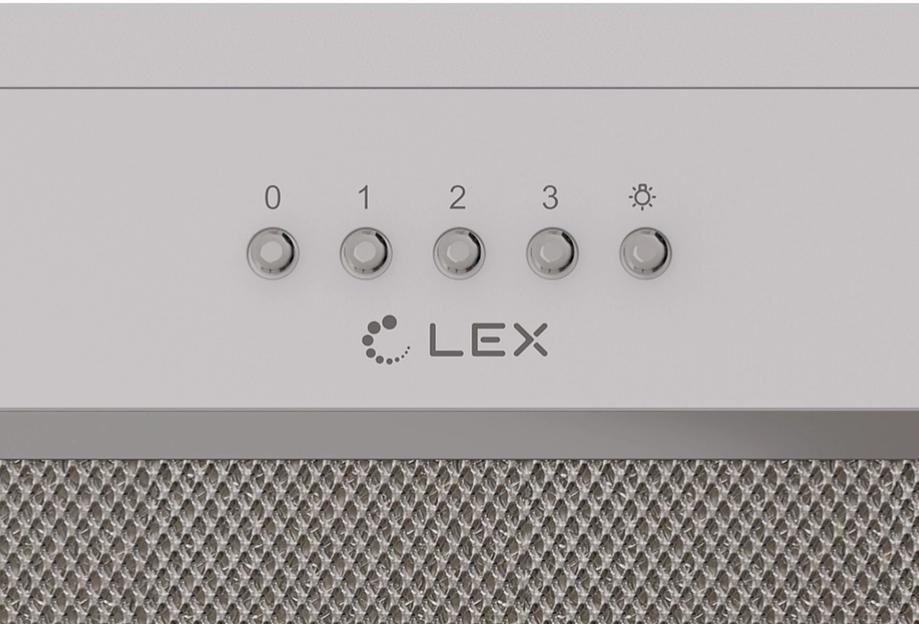 Вытяжка встраиваемая Lex Hyper 900 WH белый управление: кнопочное (1 мотор) фото 3
