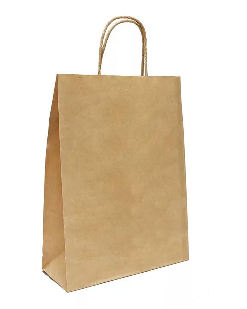 Крафт пакет с крученой ручкой 1 сл 45х35х15 НМ, Опт фото 1