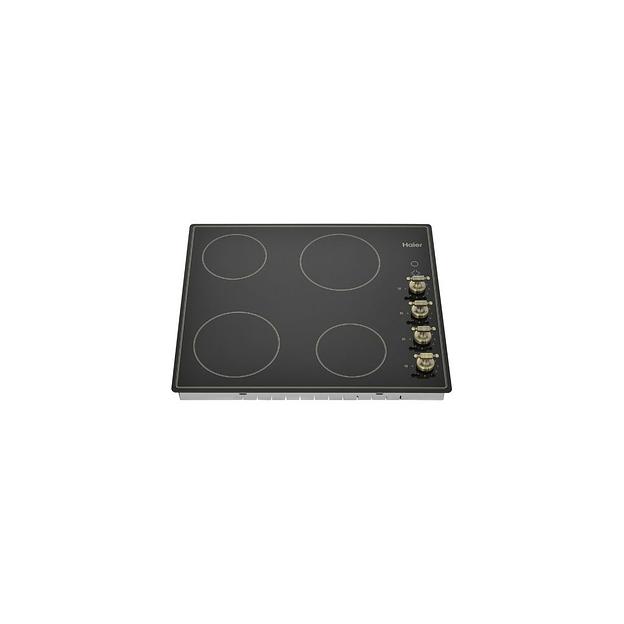 Электрическая варочная поверхность HAIER HHX-C64ATQBB, конфорок: 4 шт., стеклокерамика, независимая, черный фото 1