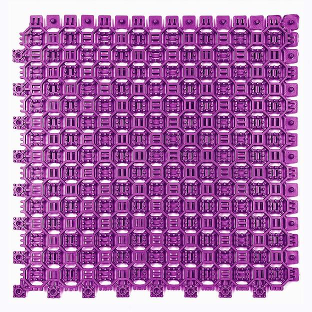 Optima Duos – грязезащитное двустороннее покрытие, толщина 16мм, Цвет Розовый RAL 4010, Толщина модуля 16 мм. фото 1