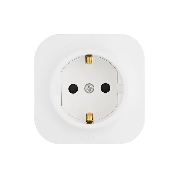 Розетка с зк с зш Legrand Forix 16A 250В IP20 накладная белый 782420 фото 2