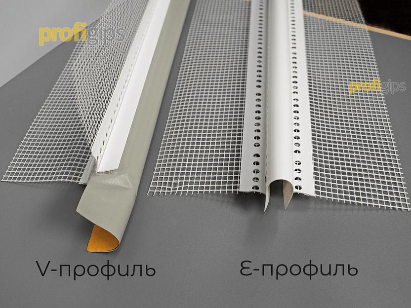 Деформационный профиль оконный ПВХ Е-образный ProfiGips 2,5 м ОПТ фото 3
