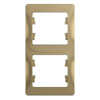 Systeme electric GSL000406 GLOSSA 2-постовая РАМКА, вертикальная, ТИТАН фото 5