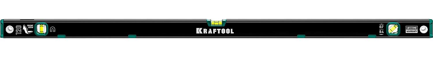 KRAFTOOL 1200 мм, усиленный профиль, с зеркальным глазком, магнитный уровень (34785-120) фото 9