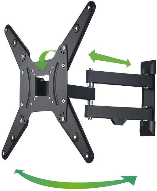 Кронштейн для телевизора Hama 00220824 черный 37"-90" макс.25кг настенный поворот и наклон фото 9