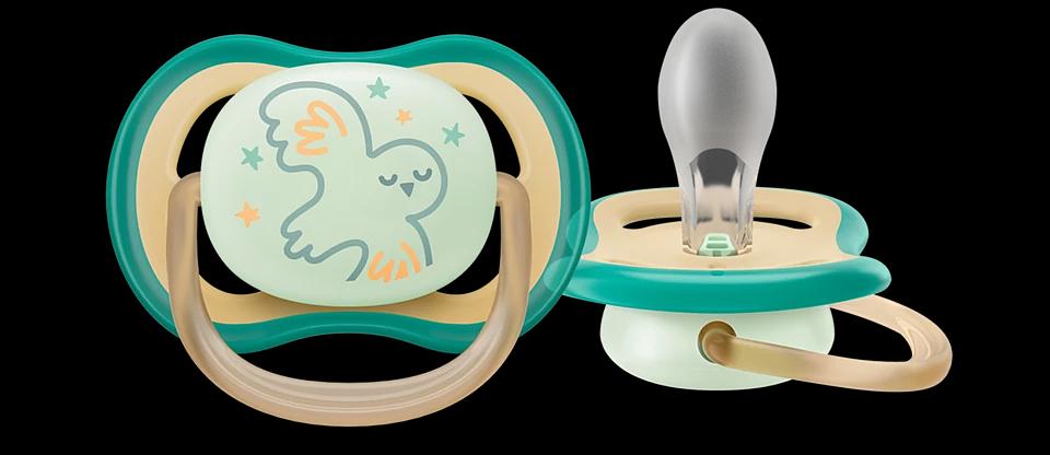 Пустышка ultra air, ночная, DREAMS, 0-6 мес., 1 шт. Philips SCF377/01 фото 2