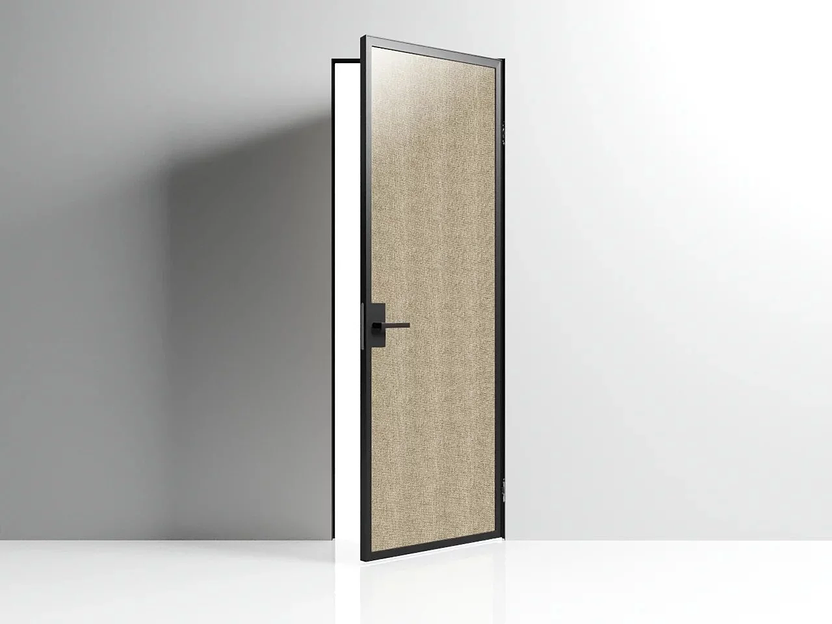 Межкомнатная дверь Linum, декоративный триплекс DN9−80 на заказ фото 2