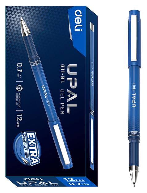 Ручка гелев. Deli EG11-BL d=0.7мм (1шт) фото 3