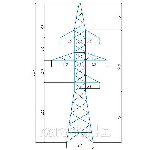 Анкерно-угловая опора УС110-7 фото 1