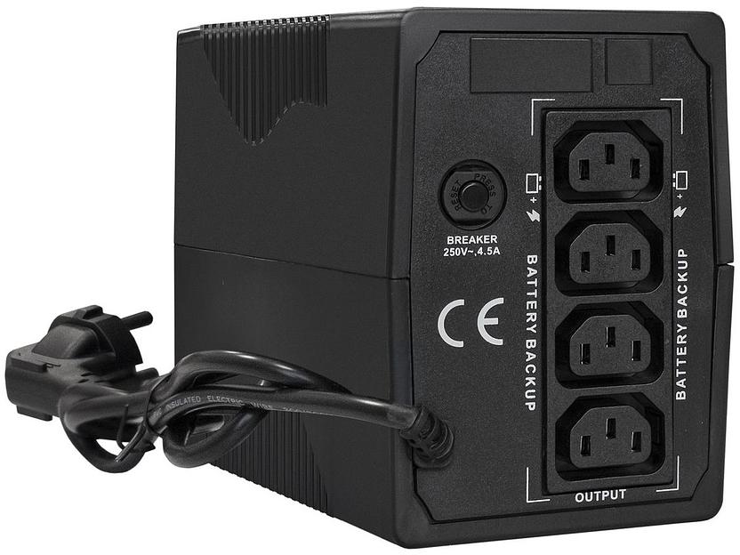 Exegate EX292773RUS ИБП ExeGate Power Back BNB-800.LED.AVR.4C13 <800VA/480W, LED, AVR, 4*C13, металлический корпус, Black> фото 2