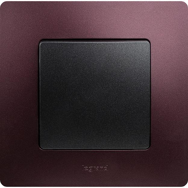 Выключатель одноклавишный, автоматические клеммы, Etika, 10AX, 250В~, антрацит Legrand 672601 фото 5