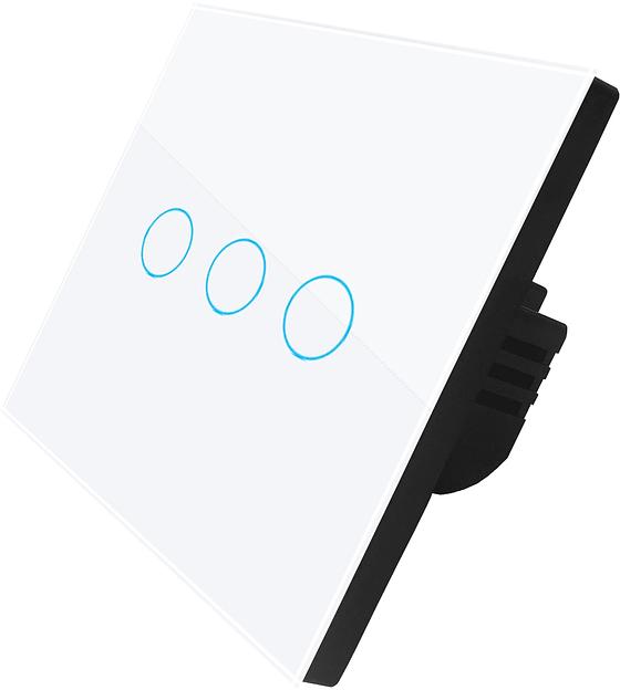 Умный выключатель Digma DiSwitch 3p 3-хкл. белый (DSW3P) фото 1