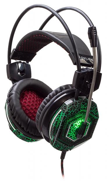 Наушники с микрофоном Оклик HS-L500G TOXIC черный 2.2м мониторные оголовье (HS-L500G) фото 2