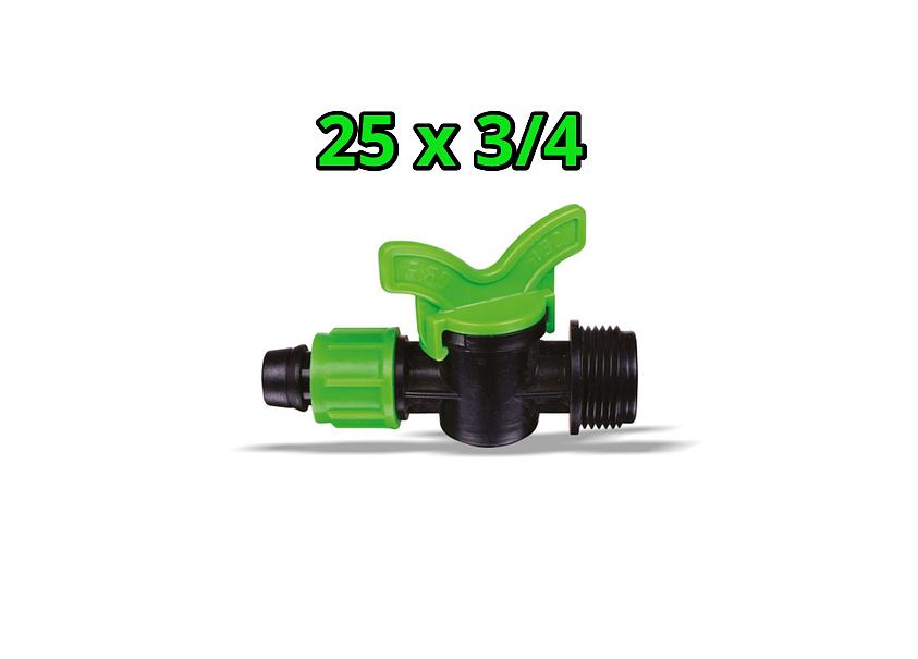 Кран гайка-резьба 25×3/4 SERDRIP фото 1