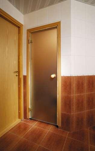 Дверь для сауны  ANDRES 0,7Х1,9 стекло матовое б/цв фото 1