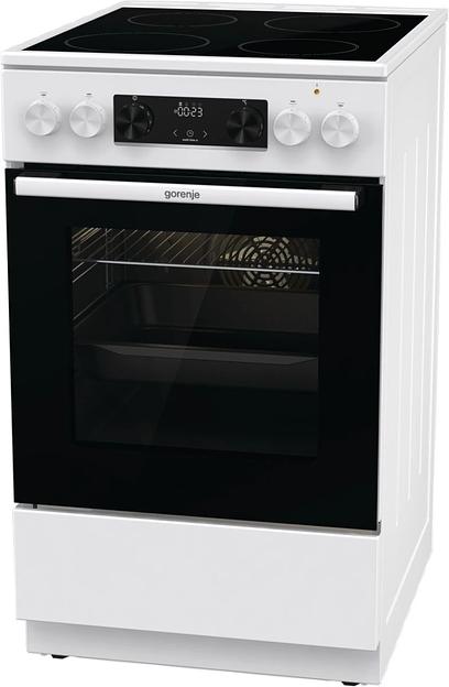 Плита Электрическая Gorenje GEC5C61WG белый стеклокерамика (без крышки) фото 3