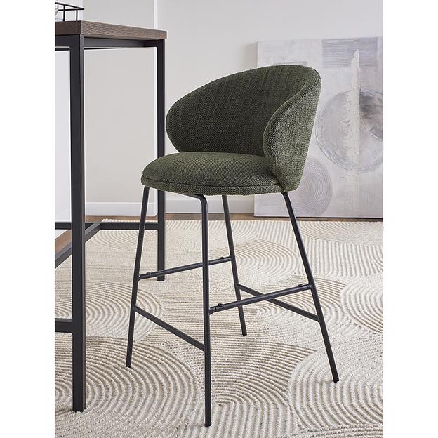 Стул полубарный Comfy, рогожка, шпинат фото 6