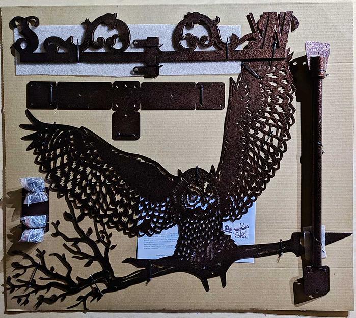 Флюгер «Парящий филин» ОПТ фото 6