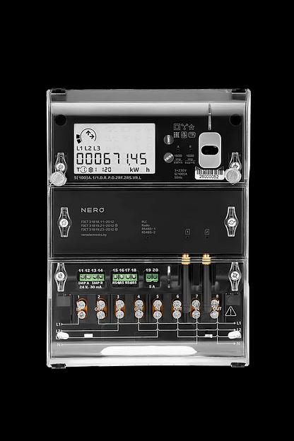 Трехфазный счетчик SM 302 полукосвенного включения «NERO» ОПТ фото 1