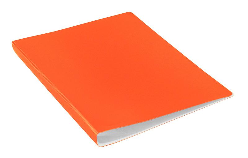 Папка с 30 прозр.вклад. Бюрократ Double Neon DNE07V30OR A4 пластик 0.7мм оранжевый фото 1