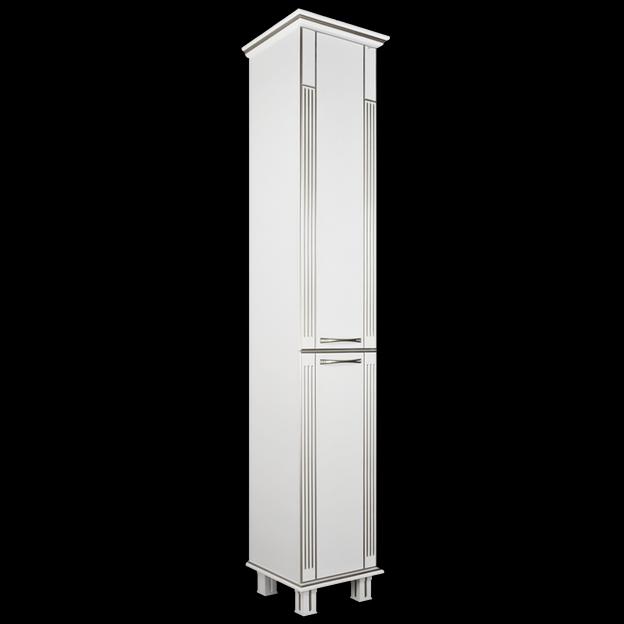 Пенал Аттика 35 DORATIZ 2712.289, белый патина золото, с полками фото 1