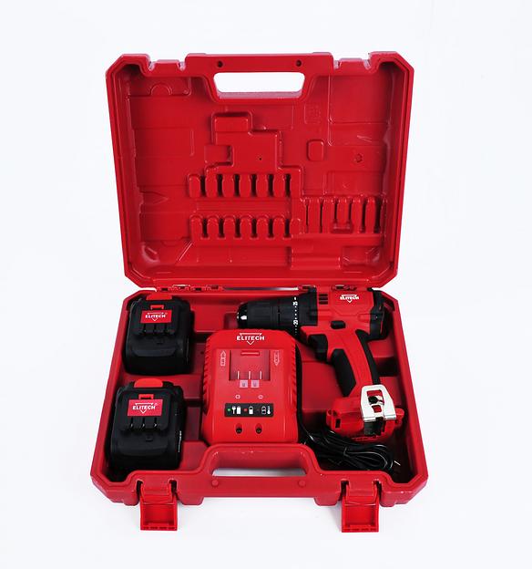 Дрель-шуруповерт Elitech ДА 12БЛ2 (Е2201.001.02) аккум. патрон:быстрозажимной (кейс в комплекте) (191606) фото 6