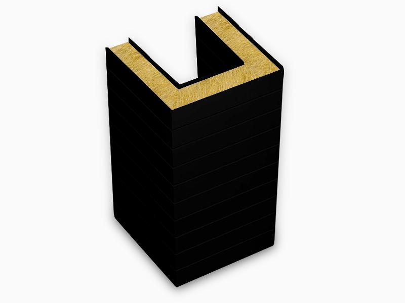 Сэндвич-панели угловые МВУ (П-образная) толщина 80 мм. фото 1