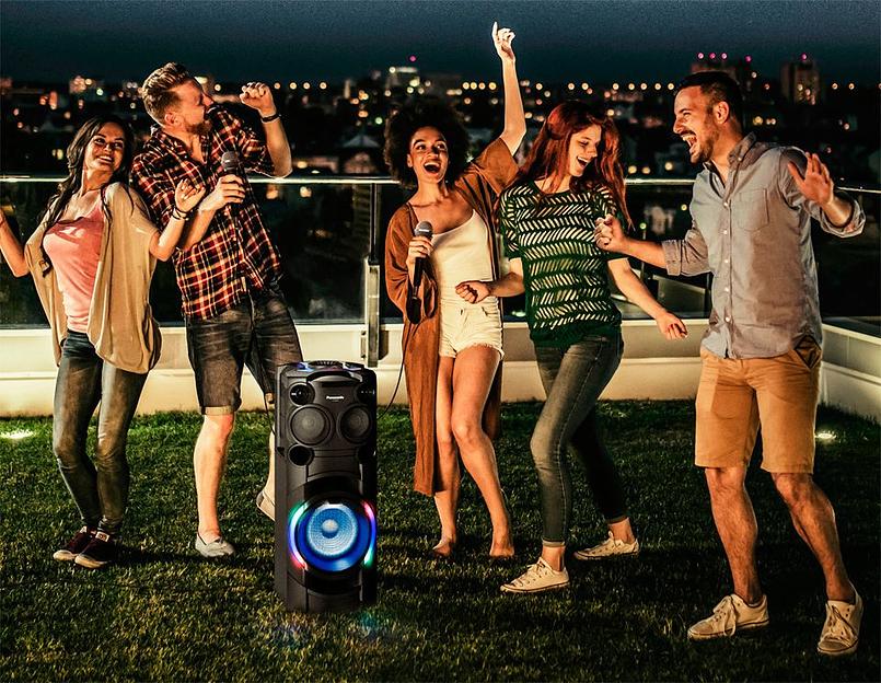 Минисистема Panasonic SC-TMAX40GSK черный 1200Вт/CD/CDRW/FM/USB/BT фото 6