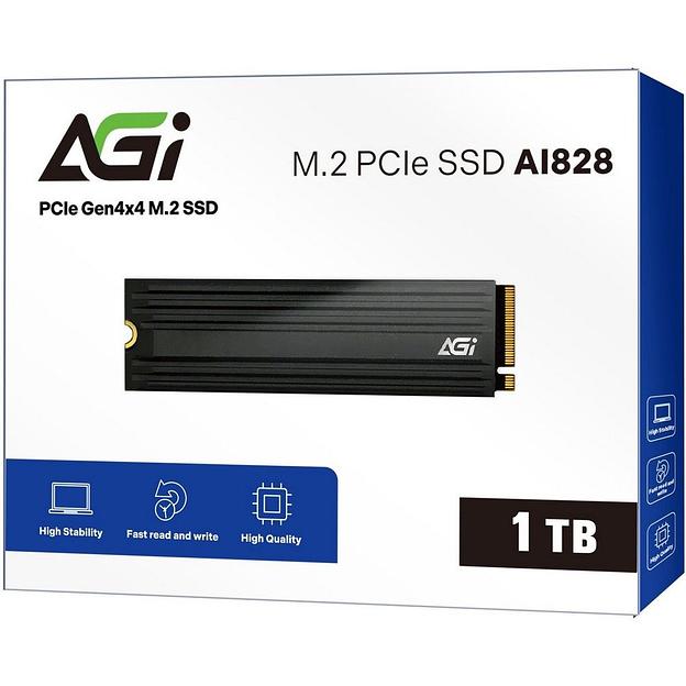 Твердотельный накопитель SSD AGI AI828 PCIe Gen.4 1TB RETAIL-Color Box фото 3