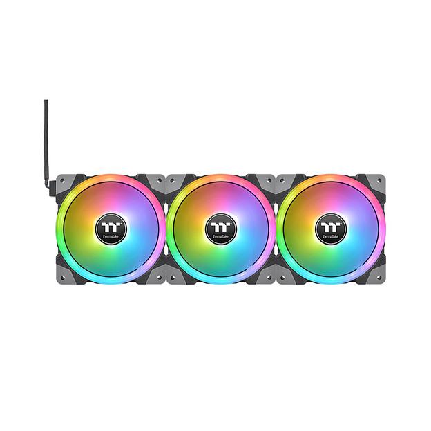 Кулер для компьютерного корпуса Thermaltake SWAFAN EX14 RGB PC Cooling Fan (3-Fan Pack) CL-F144-PL14SW-A фото 3