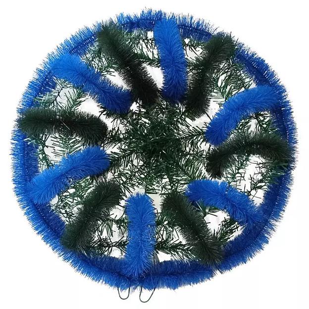 Фон ритуальный BLUE 3D-круг к21-р120-ё20-ц45-лк60 68см фото 2