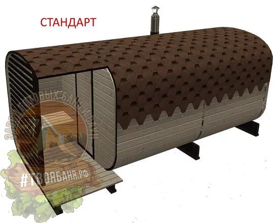 Бенч Баня-бочка Сосна 4м фото 1