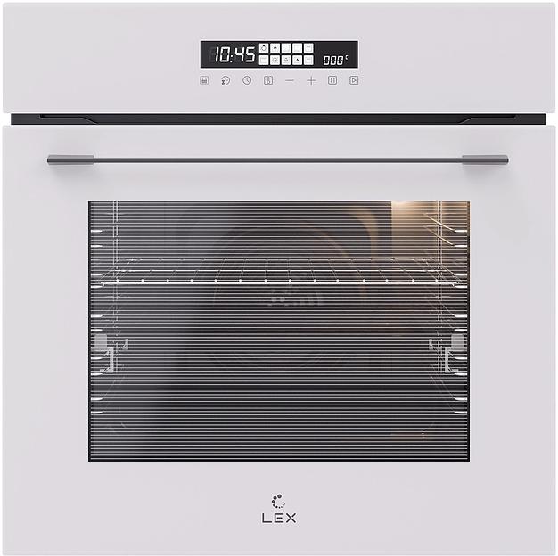 Духовой шкаф Электрический Lex EDS 1000 WH белый/серебристый фото 1