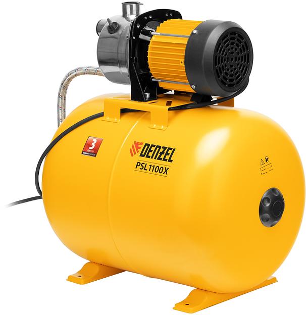 Насосная станция центробежный Denzel PSL1100X 1100Вт 3600л/час (97311) фото 2