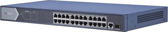 Коммутатор Hikvision DS-3E0526P-E 25G 1SFP 24PoE+ 270W неуправляемый фото 1