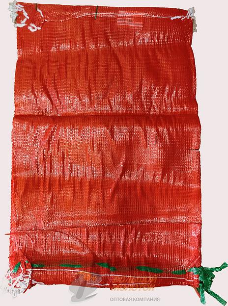 Сетка овощная 52*83 см, 40 кг, (оранжевая) /50 /2000 фото 1