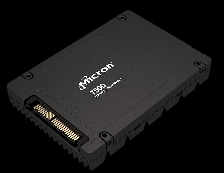 Твердотельный накопитель Micron 7500 PRO 15.36TB NVMe U.3 (15mm) PCIe NVMe Gen4 1x4 (v2.0b) R7000/W5900MB/s 3D TLC MTTF 2М 1100K/250K IOPS 28032TBW SSD Enterprise Solid State Drive, 1 year, OEM фото 1