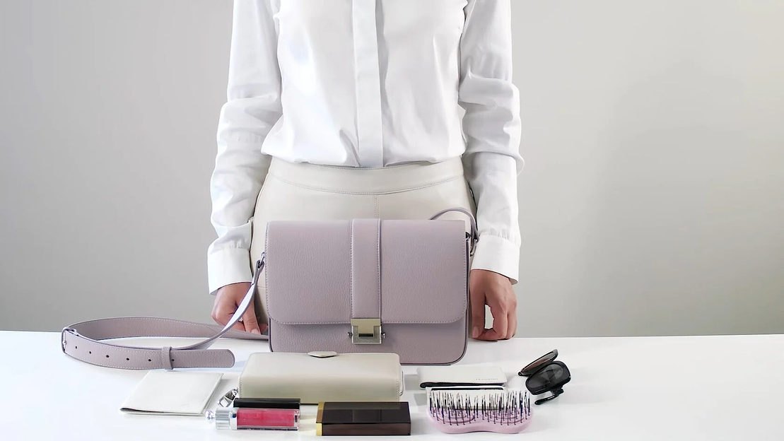 Сумка женская «Jessie» сиреневая ОПТ фото 6