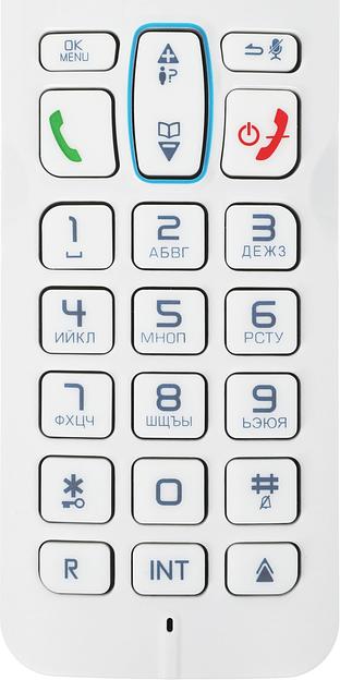 Р/Телефон Dect Alcatel S230 RU белый/синий АОН фото 6