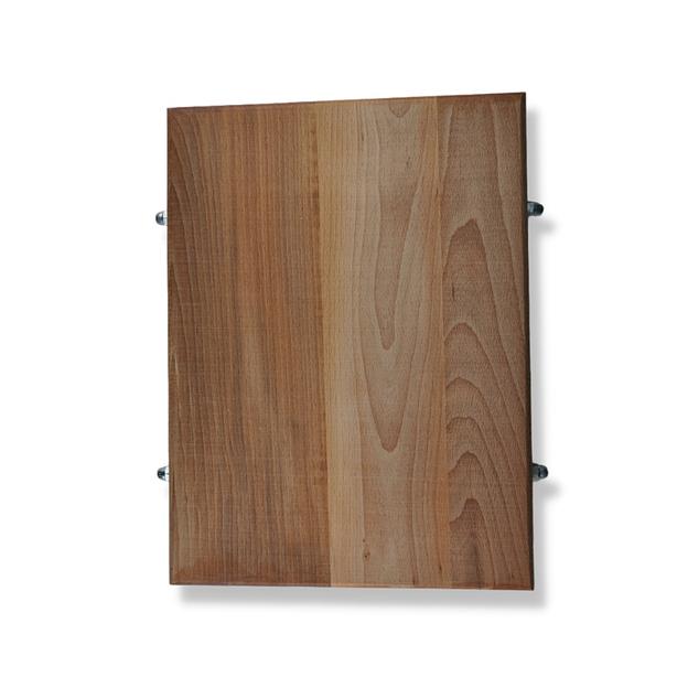 Доска разделочная бук 400*300*42 мм. с метал. стяж. /1/ фото 1