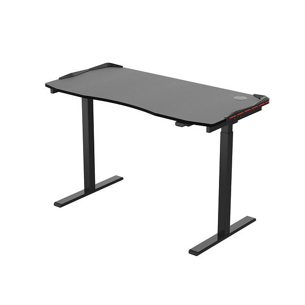 Стол для компьютера (для геймеров) с электроприводом и RGB-подсветкой FoxGear FG-IE-47B (ширина 120 см) фото 1