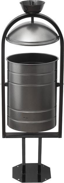 Урна металлическая 1050х370х300 мм серый антик фото 1