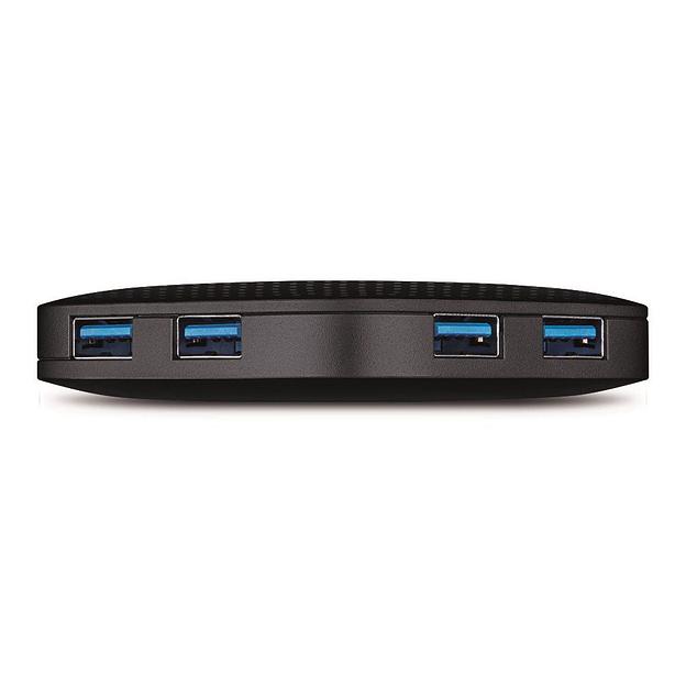 Разветвитель USB 3.0 TP-Link UH400 4порт. черный фото 3