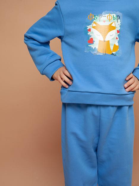Джемпер детский цвет голубой ОПТ фото 6