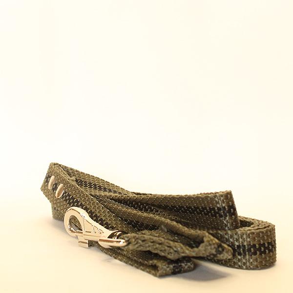 Поводок полимерный (капрон) зелёно-чёрный 1.5 м ОПТ фото 3