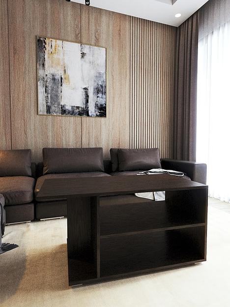 Столик журнальный Wood&Stone «Орион макси» венге 100×50×50.2 см фото 5