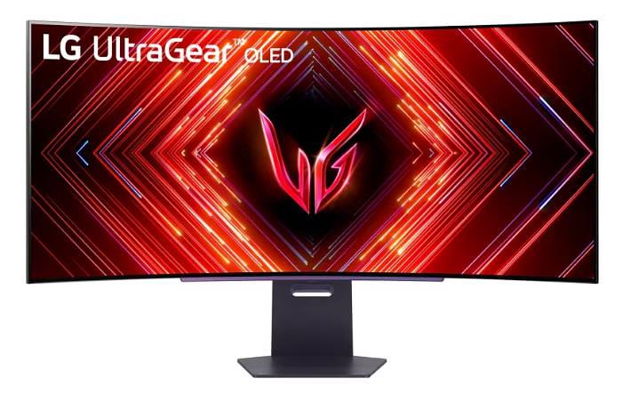 Монитор 44.5" LG UltraGear 45GS95QE-B OLED 3440x1440, 240 Гц, 0.03 мс, 21:9, 1300 кд/м2, 2хHDMI, 1хDP, изогнутый, черный, выход на наушники фото 1