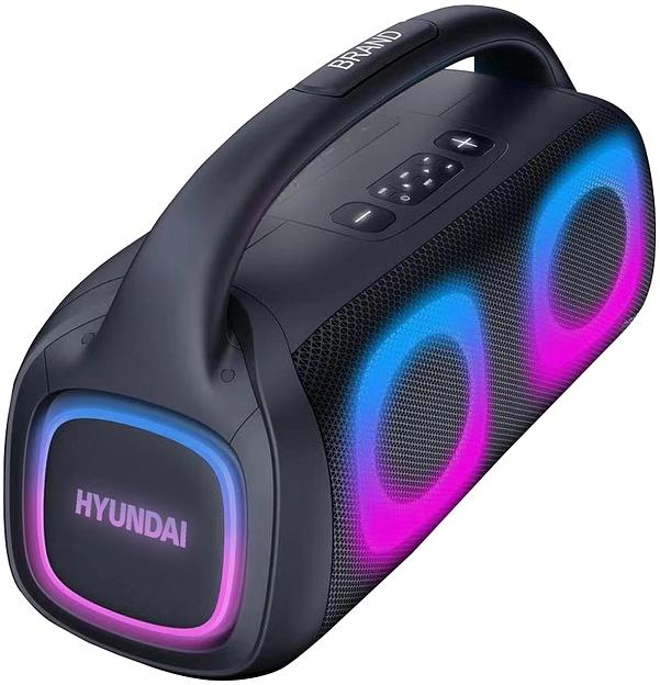 Колонка порт. Hyundai H-PS1027 черный 80W 2.0 BT 10м 3600mAh фото 1